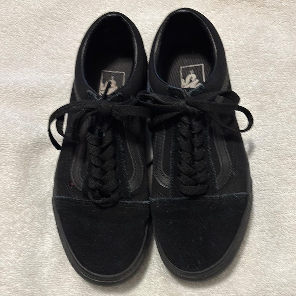 Vans Black Old Skool Sneakers Suede Canvas - Picture 3 of 6